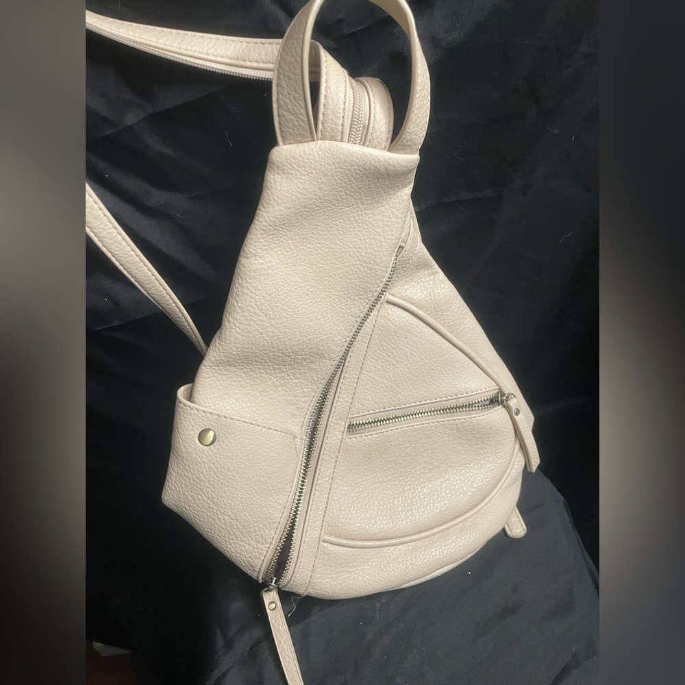 Antik Kraft vory vegan leather backpack purse multiple zip pockets